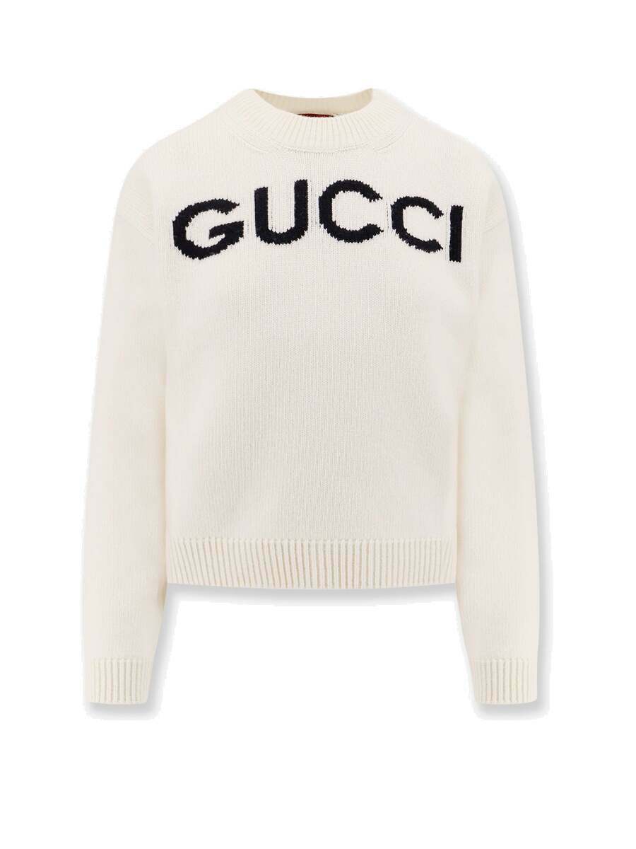 Gucci Sweater White Womens Knitwear Gucci