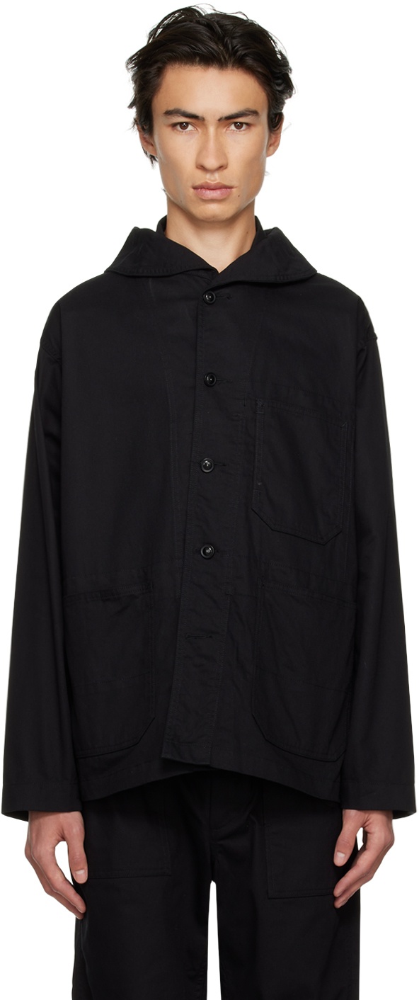 Photo: Engineered Garments Black Shawl Collar Jacket