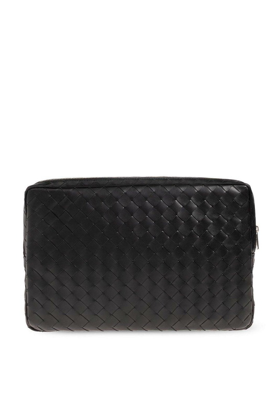 Photo: Bottega Veneta Intrecciato Zippered Laptop Case Bag