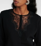 Giambattista Valli Lace-trimmed cardigan