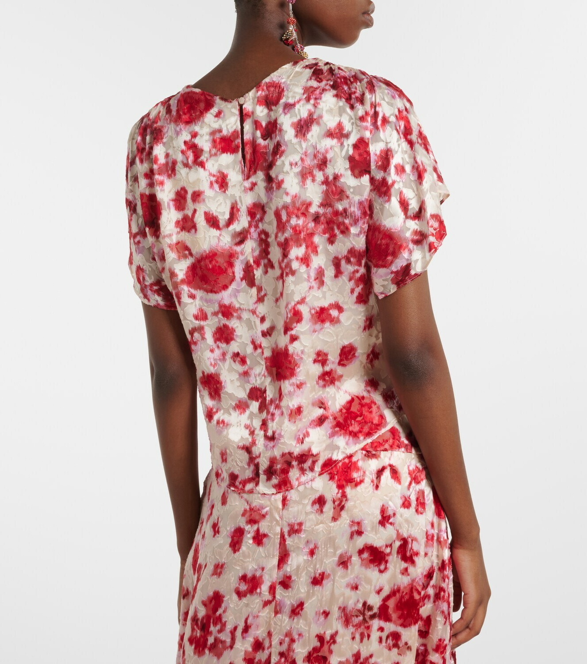 Isabel Marant Hervane floral jacquard top