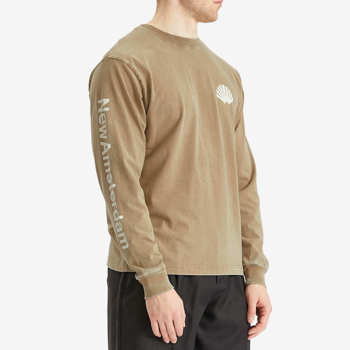 New Amsterdam Surf Association Men's Logo Long Sleeve T-Shirt in Seneca Rock