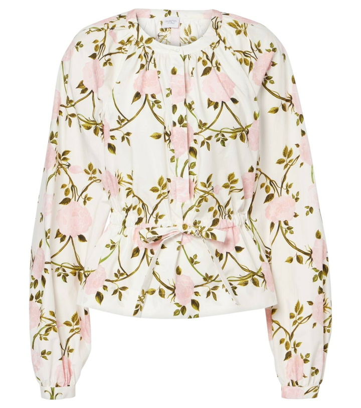 Photo: Giambattista Valli Floral cotton blouse