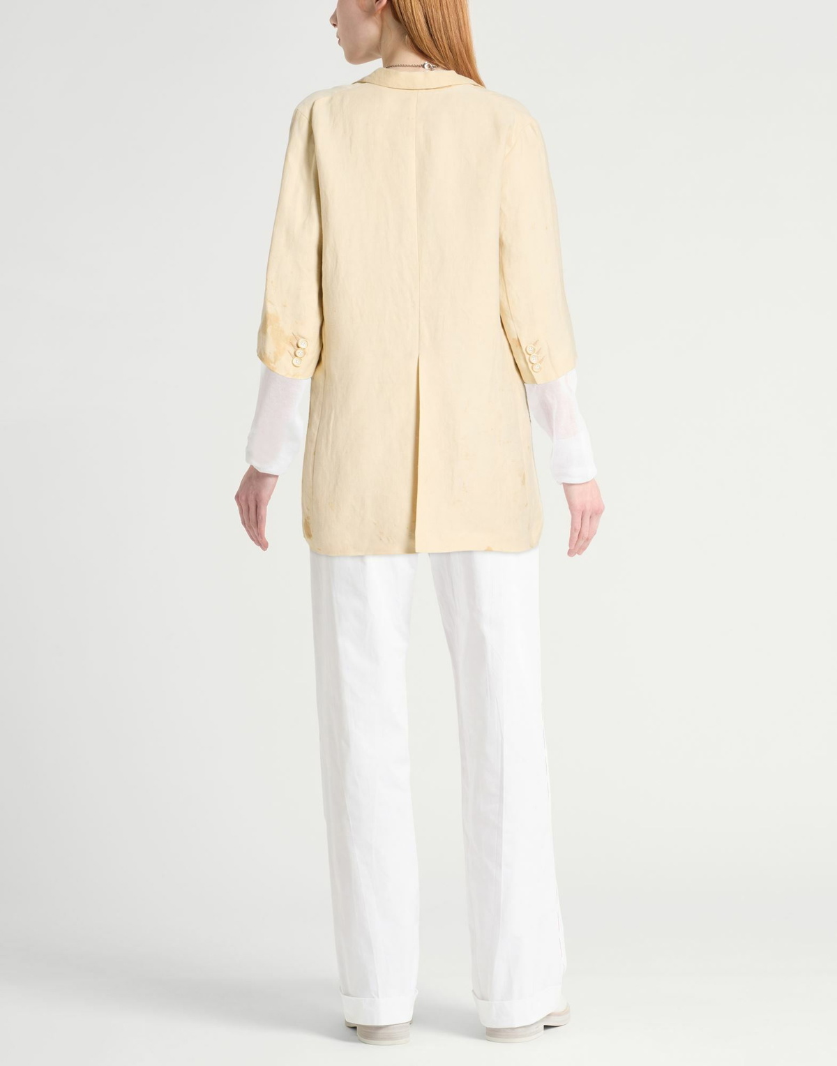 Uma Wang Womens Blazer in Beige