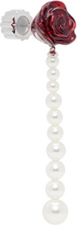SHUSHU/TONG YVMIN Edition Faux-Pearl Chain Rose Single Earring