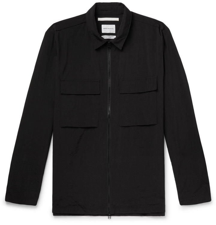 Photo: Norse Projects - Jens Nylon Zip-Up Overshirt - Men - Black