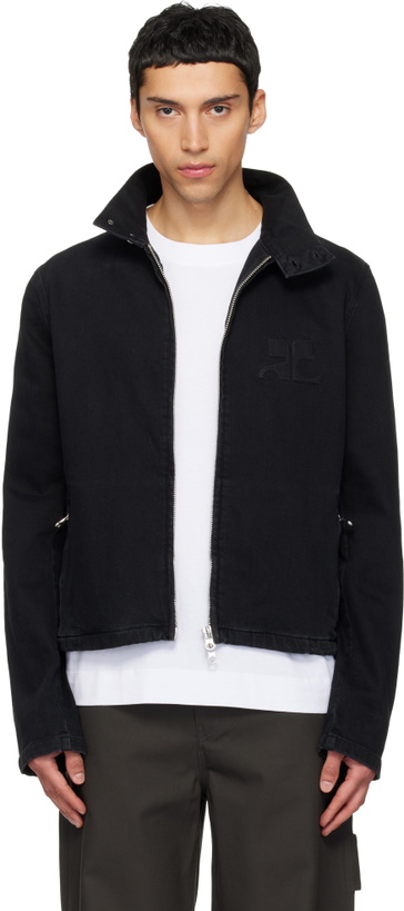 Photo: Courrèges Black City Shadow Denim Jacket
