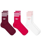 Adidas Mid Cut Sock - 3 Pack