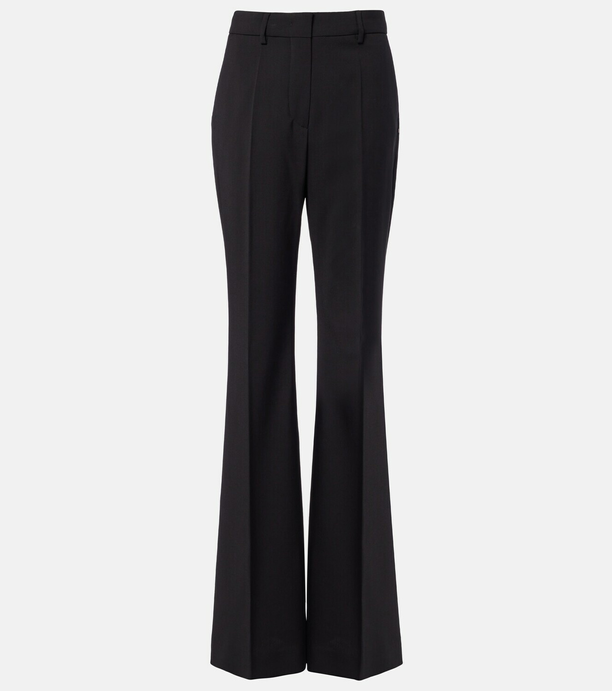 Sportmax Virgin wool flared pants