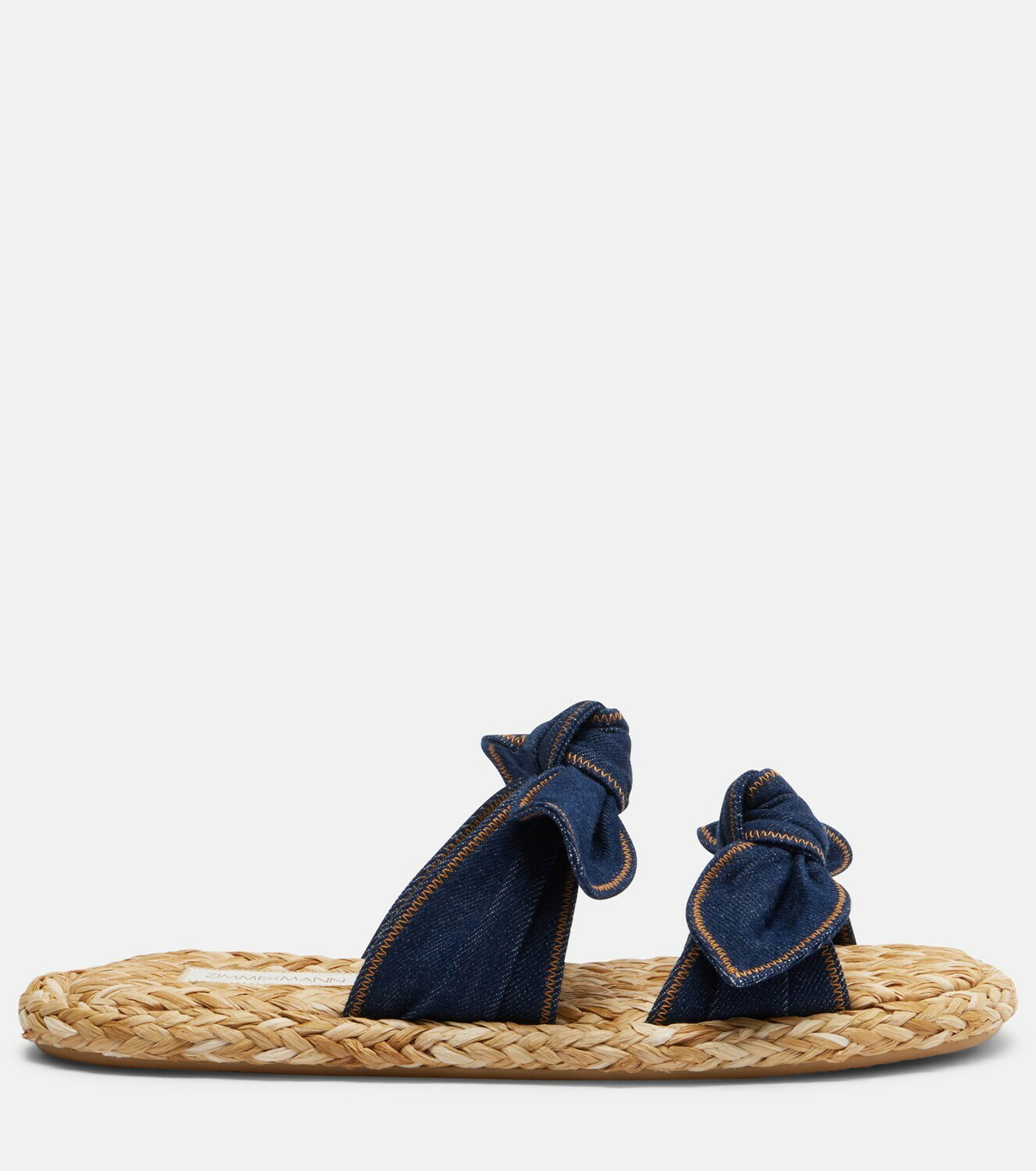 Zimmermann Carousel denim espadrille slides