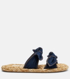 Zimmermann Carousel denim espadrille slides