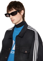 Balenciaga Black Oversize Rectangle Sunglasses
