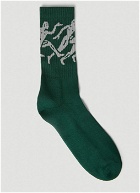 Carne Bollente - Lust Marathon Socks in Green