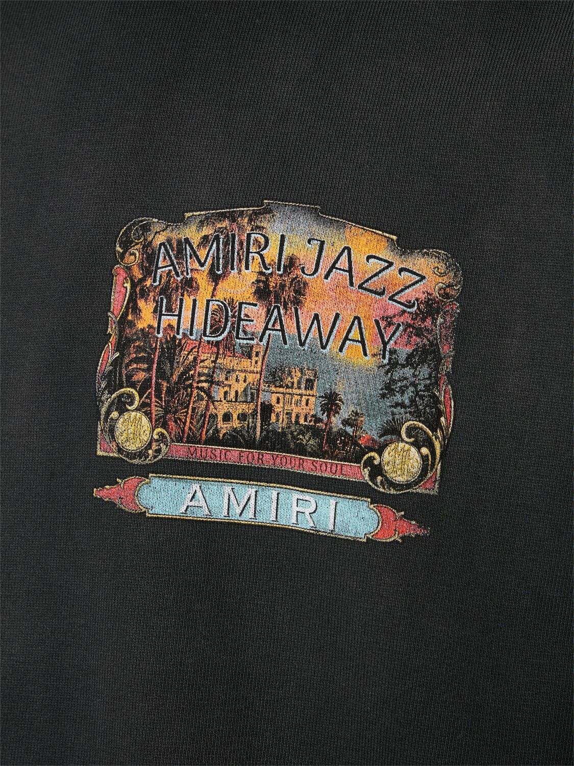 AMIRI Amiri Jazz Hideaway Print Cotton T-shirt Amiri