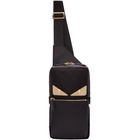 Fendi Black Bag Bugs Single-Strap Backpack