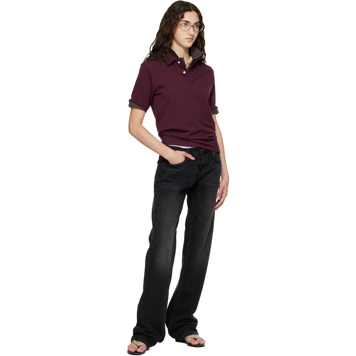 Raimundo Langlois Black Slim Straight Jeans