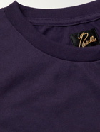 Needles - Logo-Appliquéd Jersey T-Shirt - Purple
