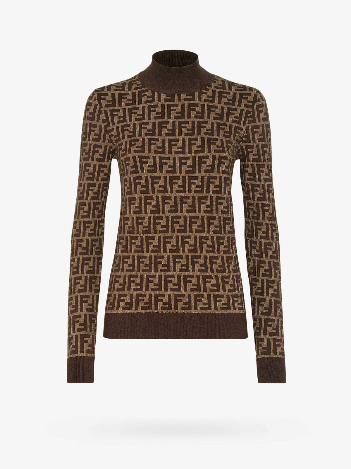 Fendi Sweater Brown Womens Knitwear