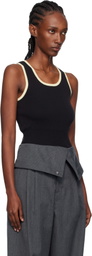 JW Anderson Black Contrast Trim Tank Top