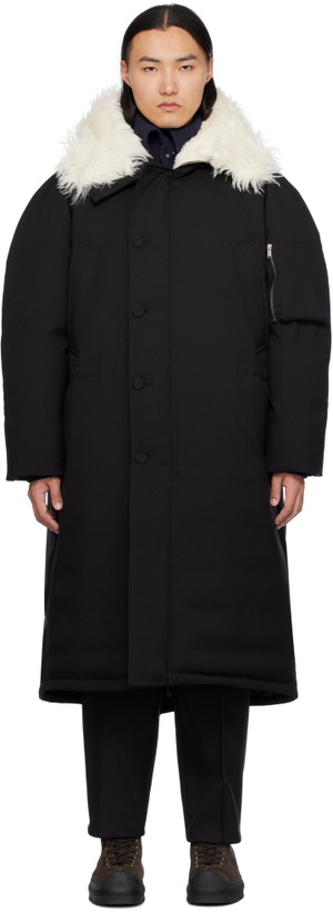 Photo: Jil Sander Black Hooded Down Coat