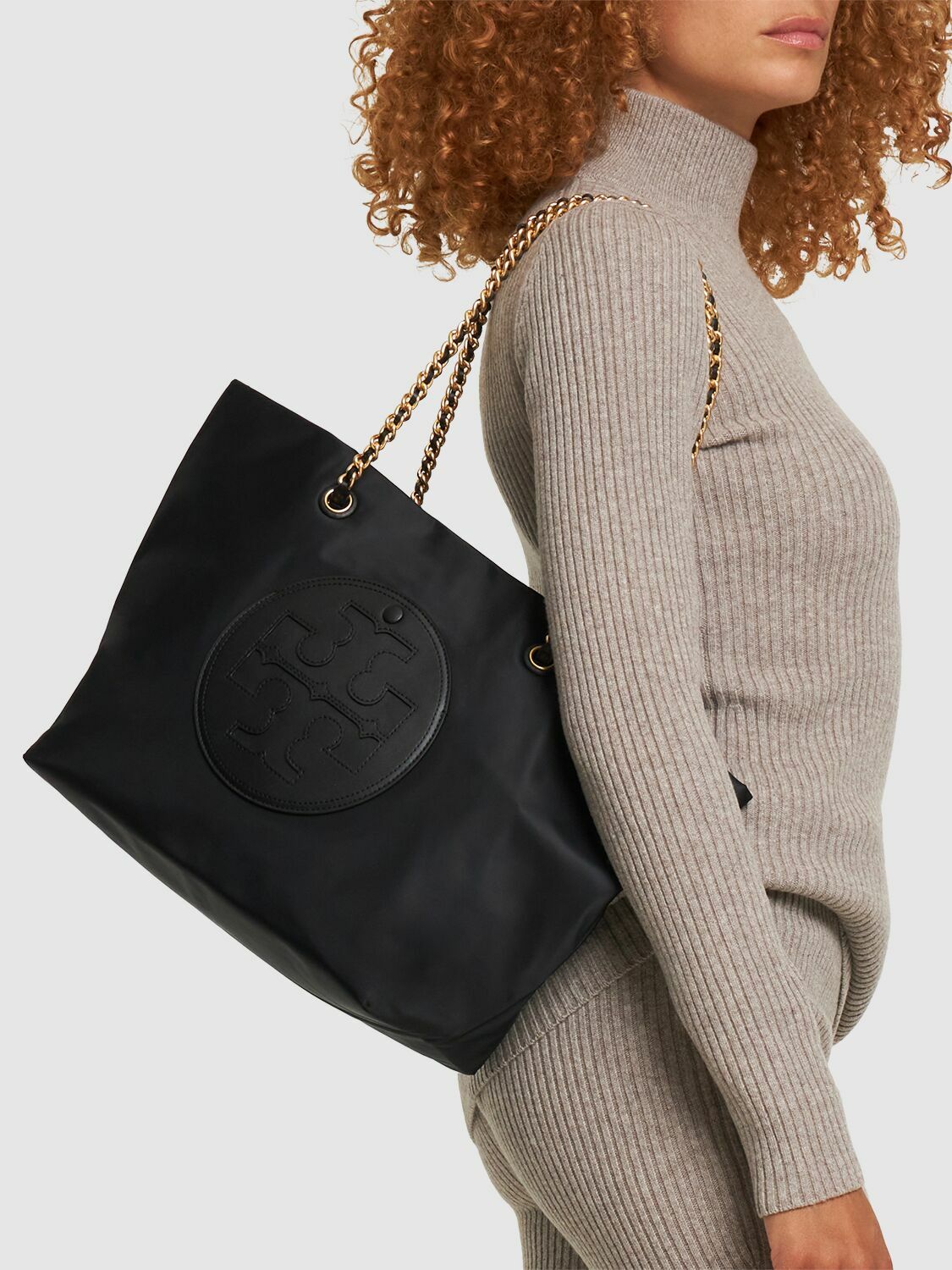 TORY BURCH Ella Chain Nylon Tote Bag Tory Burch