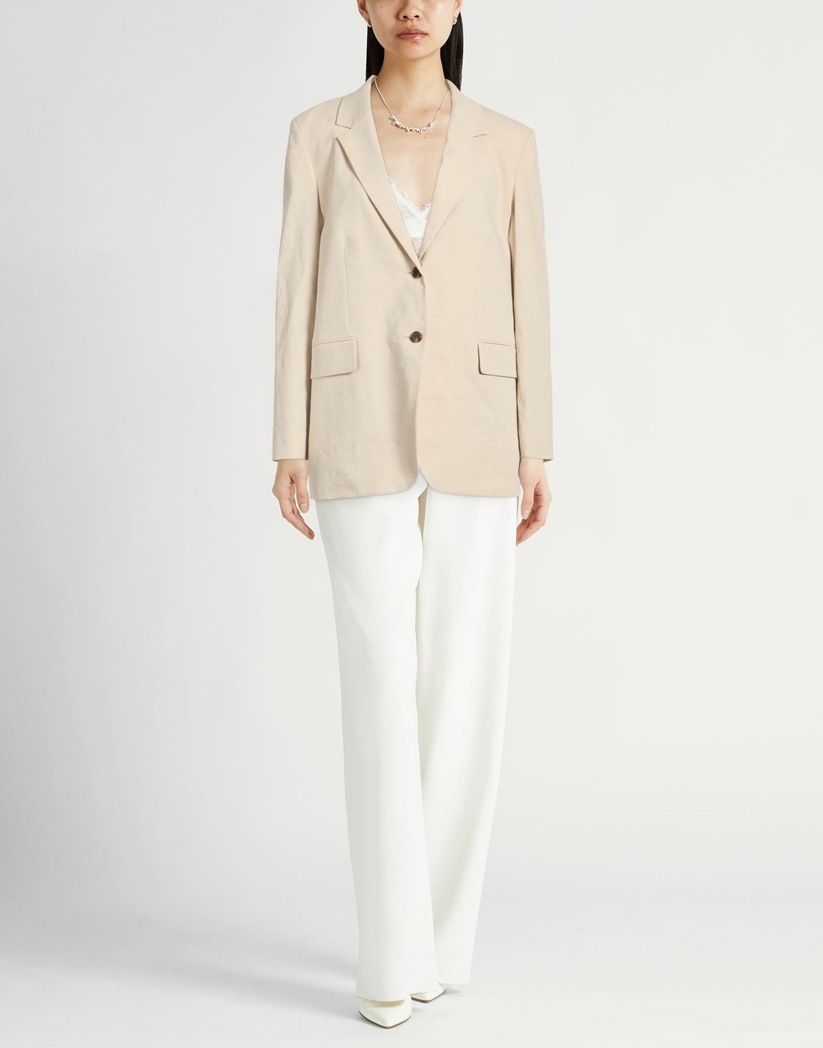 Theory Womens Blazer in Beige