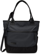 master-piece Navy & Black Slick Tote