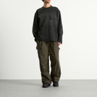 ROA Men's x And Wander Garment-dyed Long Sleeve in Black