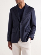 Rubinacci - Darted Cashmere Woven Suit Jacket - Blue