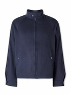 God's True Cashmere - Brushed-Cashmere Blouson Jacket - Blue