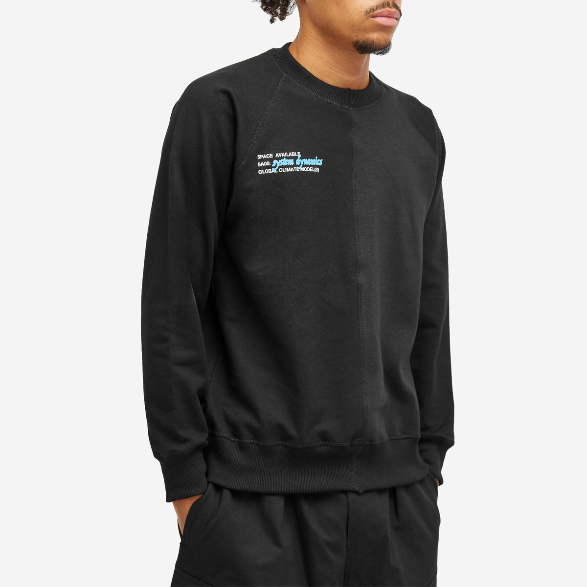 Space Available Men's System Dynamics Sweatshirt in Black