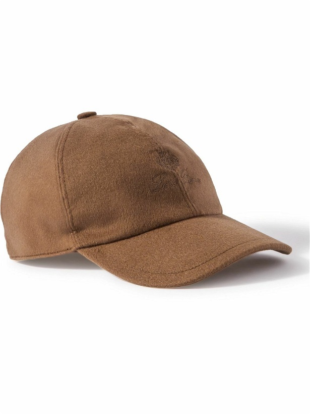 Photo: Loro Piana - Logo-Embroidered Storm System® Baby Cashmere Baseball Cap - Brown