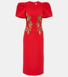 Rebecca Vallance Versailles sequined crêpe midi dress