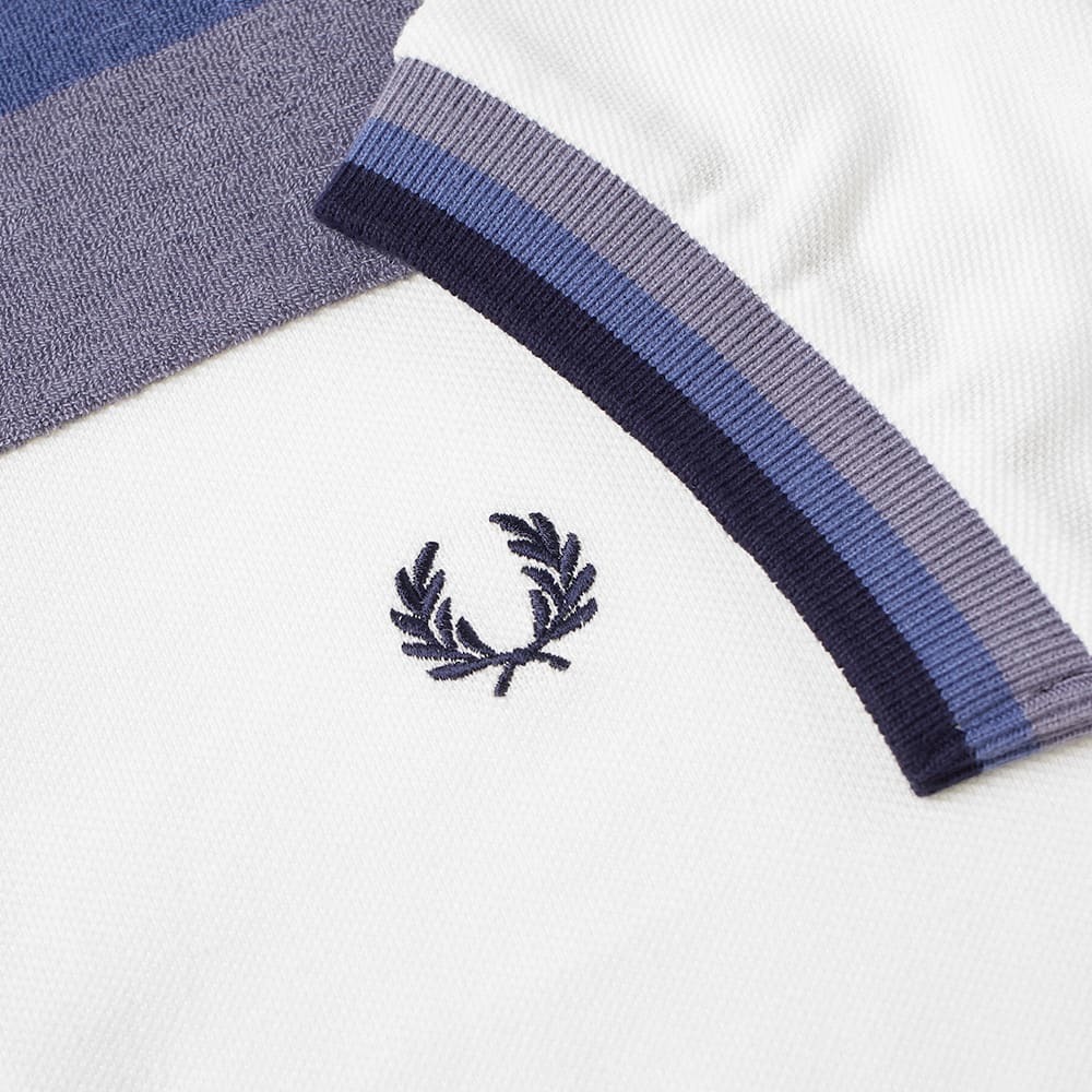 Fred Perry Toweling Striped Polo Fred Perry Laurel Wreath