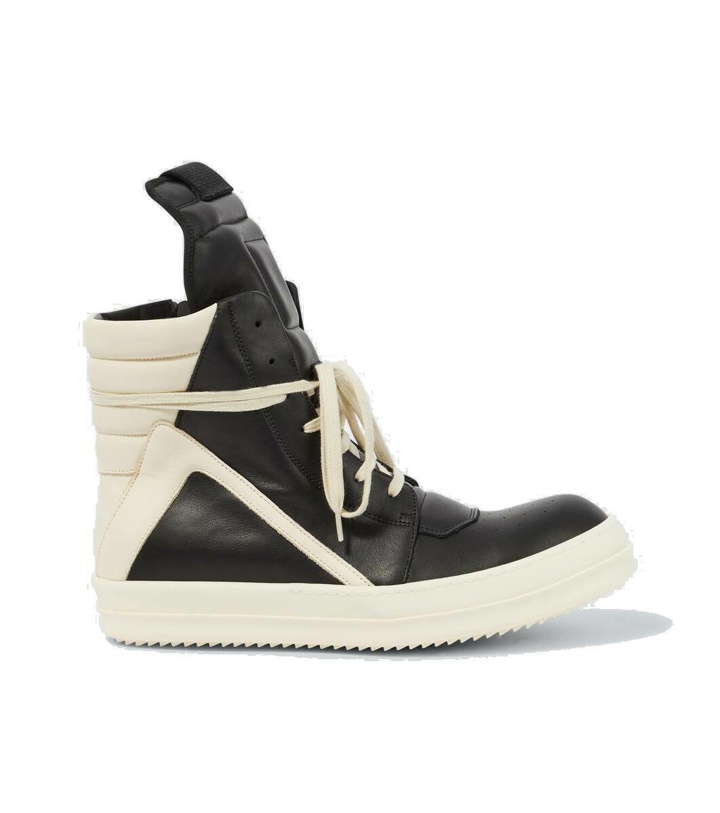 Photo: Rick Owens Leather high-top sneakers