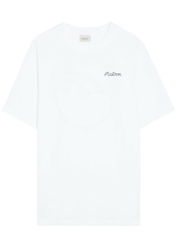Photo: Malbon Baldwin Printed Cotton T-shirt White