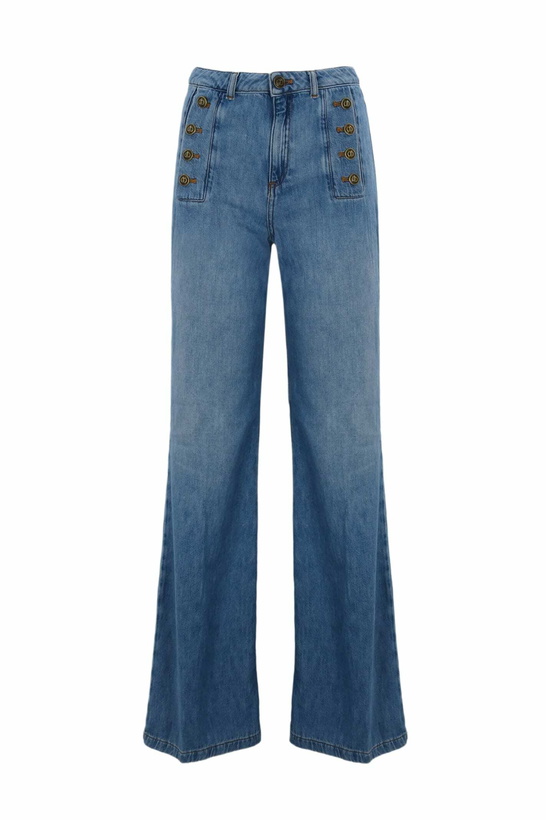 Photo: TwinSet Flared Jeans With Buttons