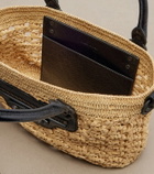 Balenciaga Le City Small raffia basket bag