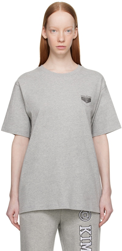 Photo: KIMHĒKIM Gray Pocket Stamped T-Shirt