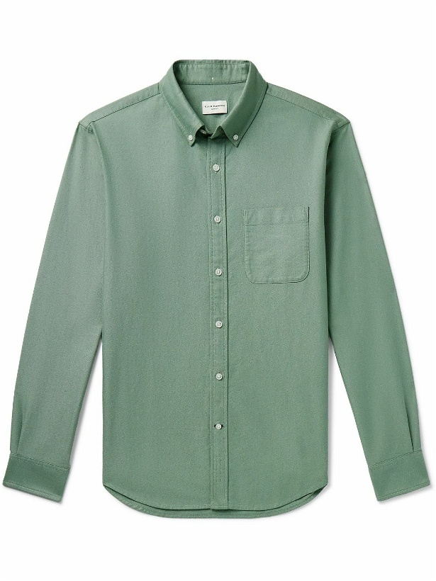 Photo: Club Monaco - Slim-Fit Button-Down Collar Cotton Oxford Shirt - Green
