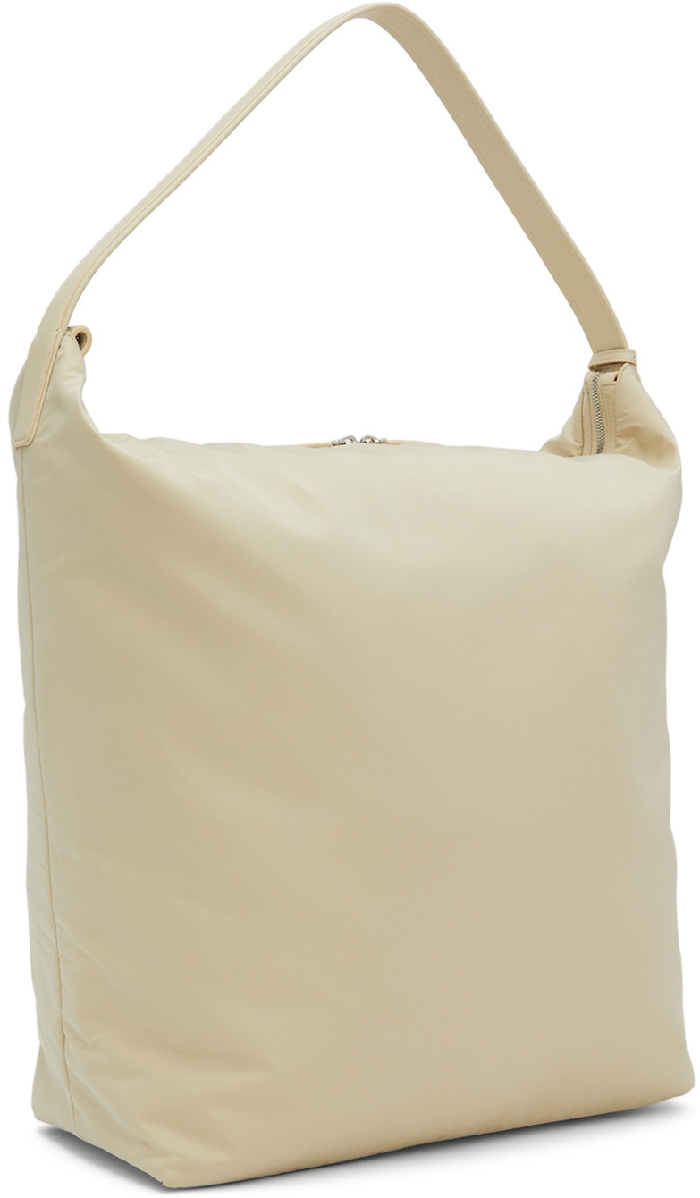 Bourse Nylon Shoulder Bag in Beige - The Row