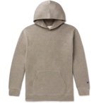 Needles - Oversized Fleece-Back Cotton-Blend Lurex Hoodie - Gold