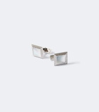 Dunhill Sterling silver cufflinks with mother-of-pearls