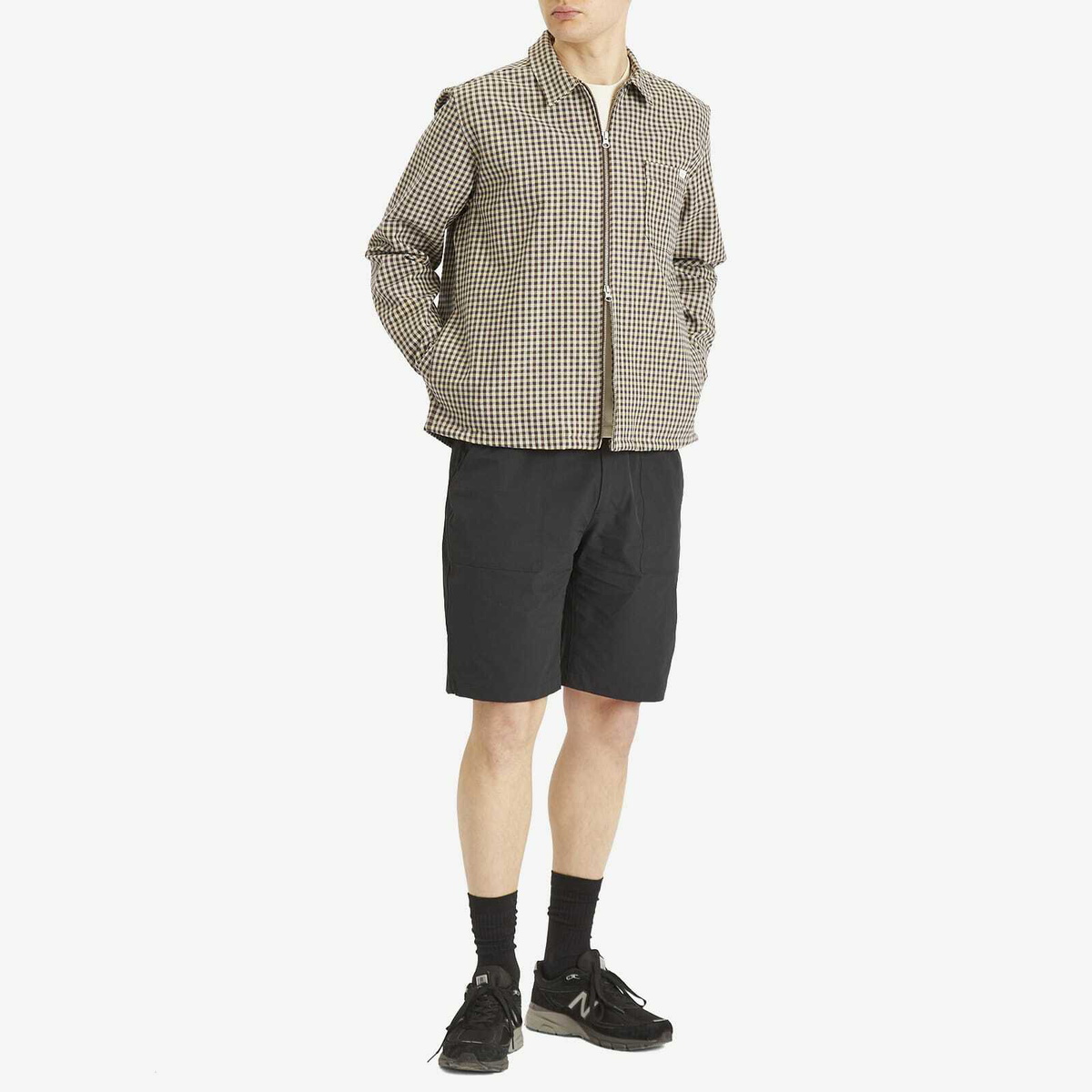 Foret Men's Cabin Zip Shirt Jacket in Brown Check