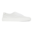 Saint Laurent White Perforated Venice Sneakers