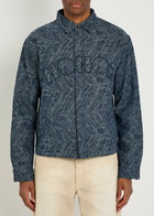 Honor The Gift Jacquard Woven Overshirt Indigo