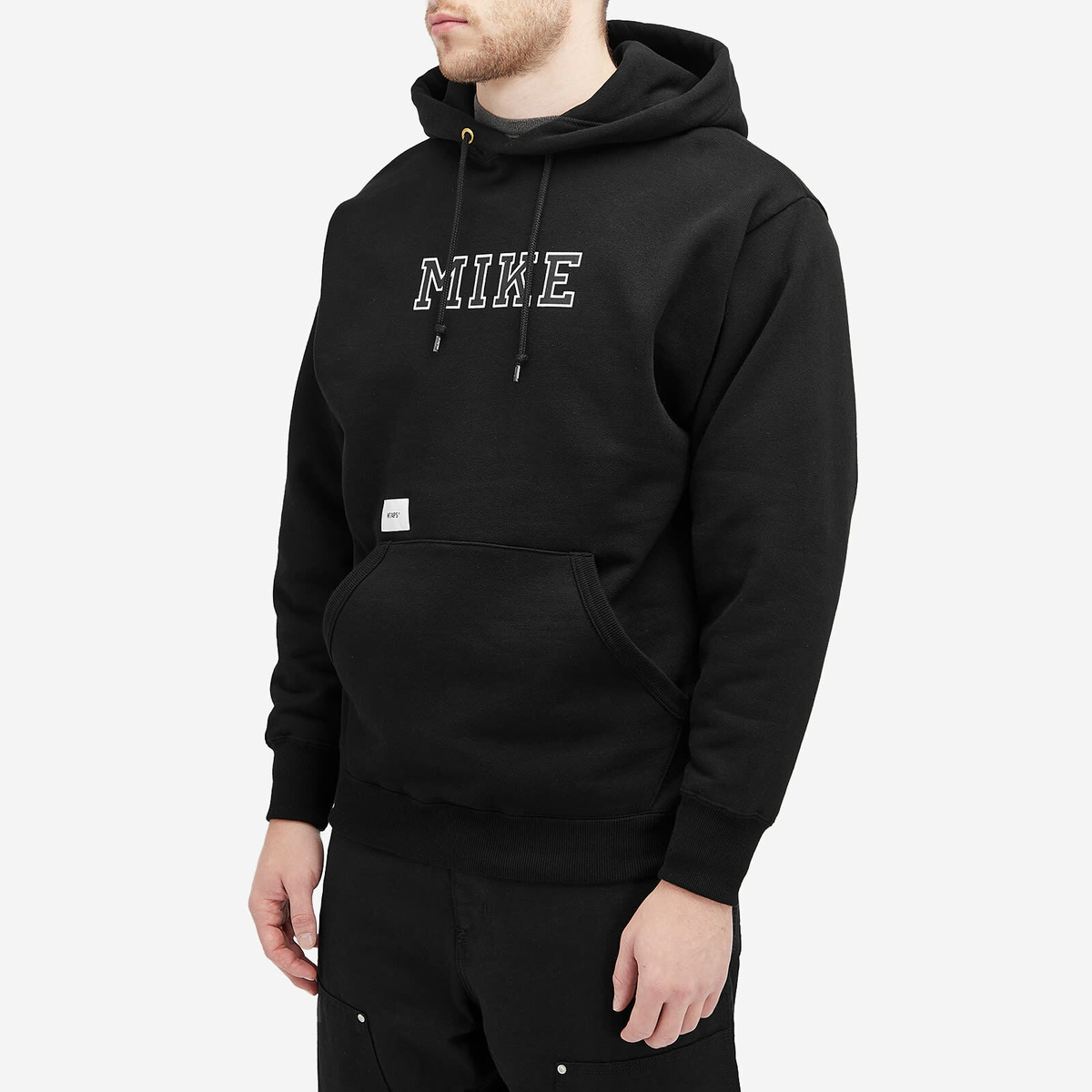 WTAPS Men's 19 Phonetic Print Hoodie in Black WTAPS