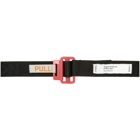 Heron Preston Black and Pink Logo Tape Belt