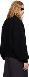 pet-tree-kor Black Resonance Pleat Sweater