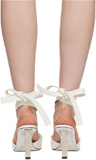 ioannes White Rococo Tie Heels